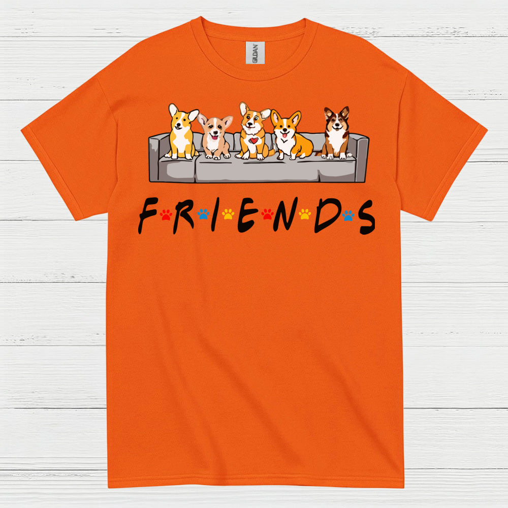 Corgi Friends Cute Dog T Shirt