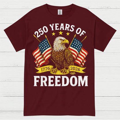 250 Years Of Freedom American Eagle Patriotic T Shirt
