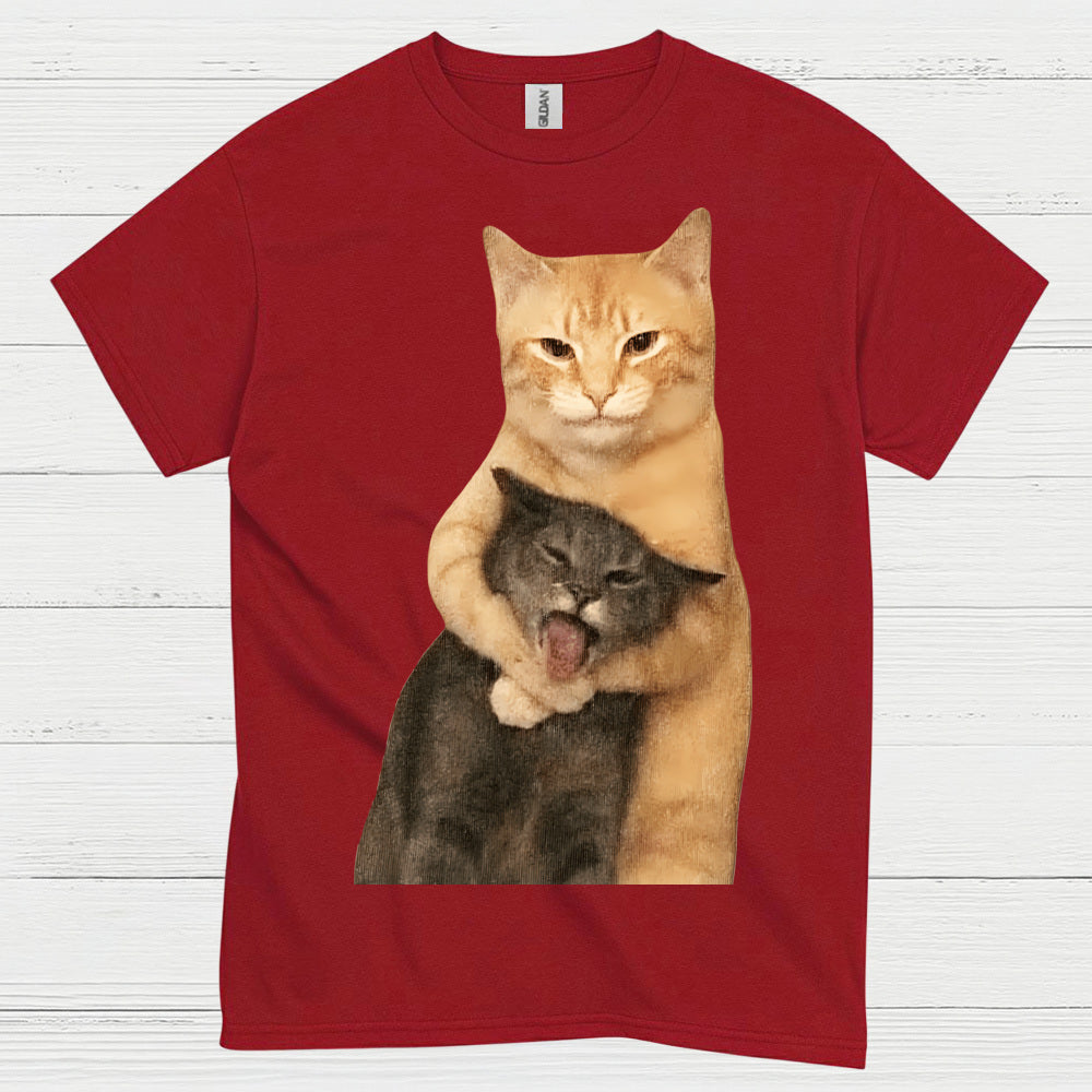 Funny Cat Hug Meme T Shirt