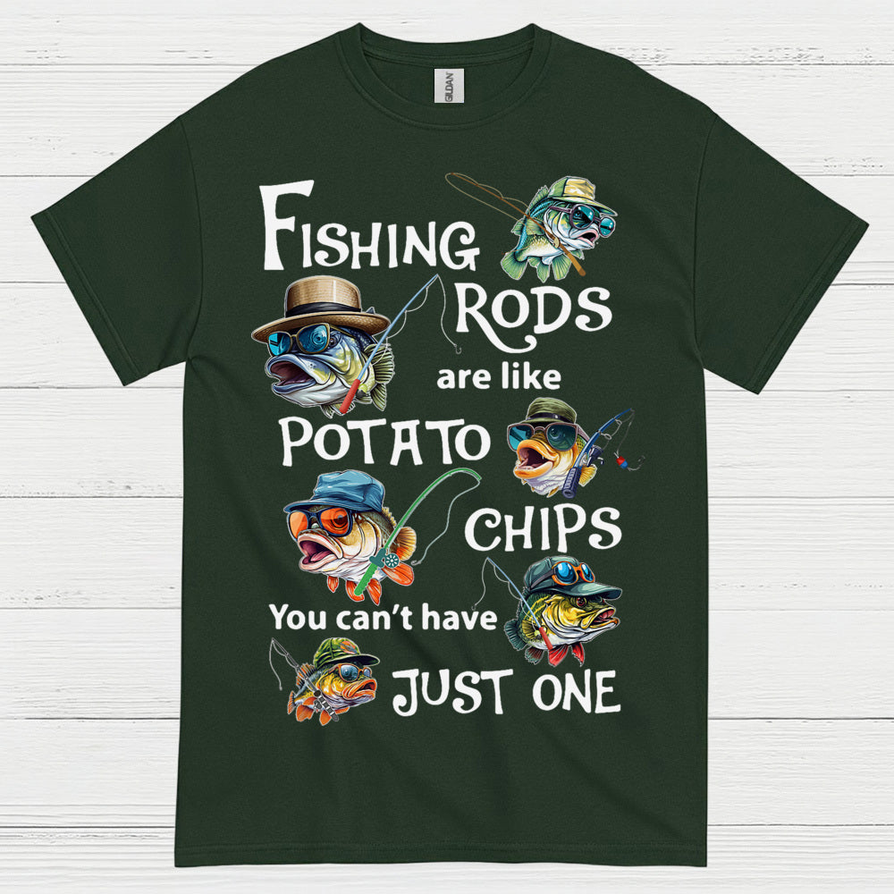 Fishing Rods Potato Chips T Shirt