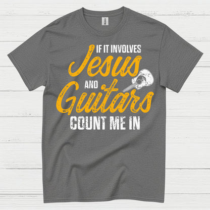 Jesus And Guitars Count Me In T Shirt