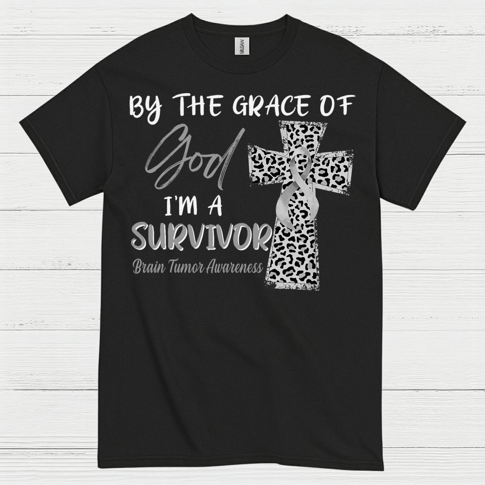 By The Grace Of God Survivor Brain Tumor T Shirt