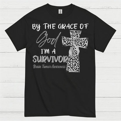 By The Grace Of God Survivor Brain Tumor T Shirt