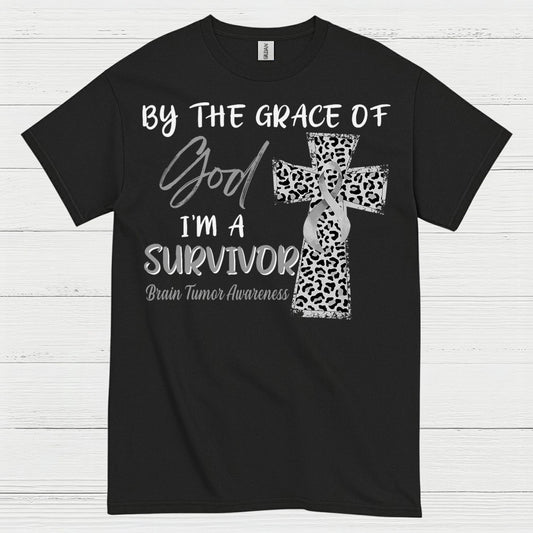 By The Grace Of God Survivor Brain Tumor T Shirt