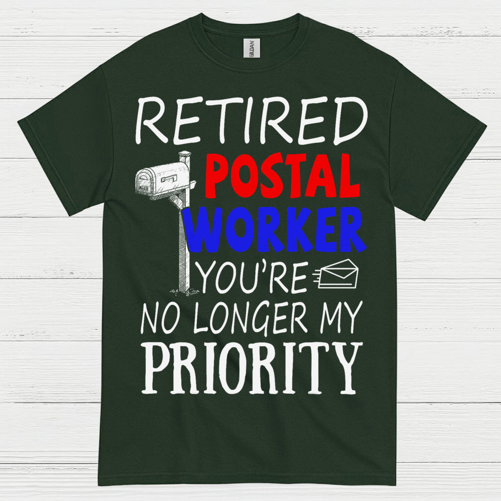 Retired Postal Worker Priority T Shirt