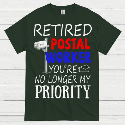 Retired Postal Worker Priority T Shirt