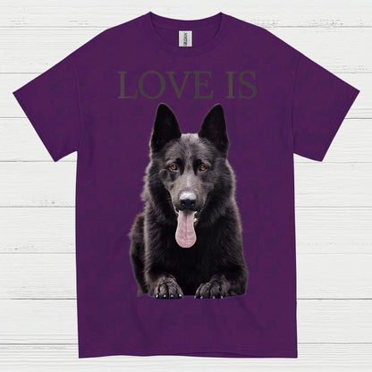Love Is German Shepherd Dog Lover T Shirt
