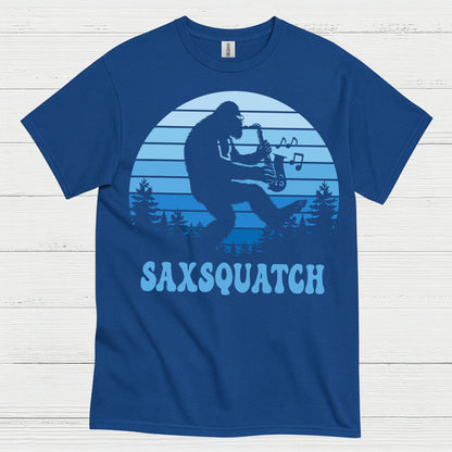 Saxsquatch Bigfoot Saxophone T Shirt