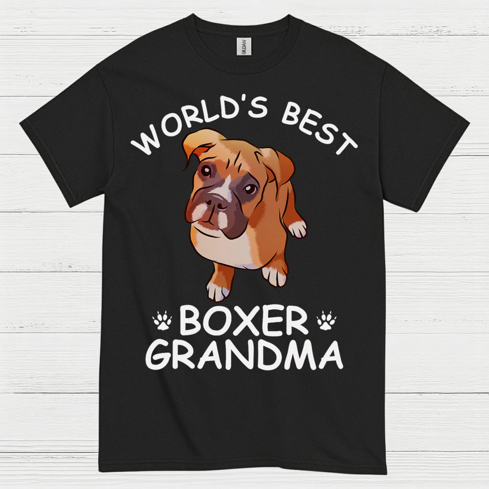 Worlds Best Boxer Grandma T Shirt
