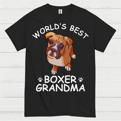 Worlds Best Boxer Grandma T Shirt