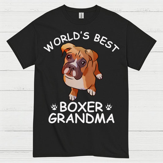 Worlds Best Boxer Grandma T Shirt