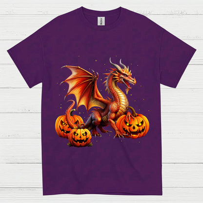 Halloween Dragon Pumpkin T Shirt