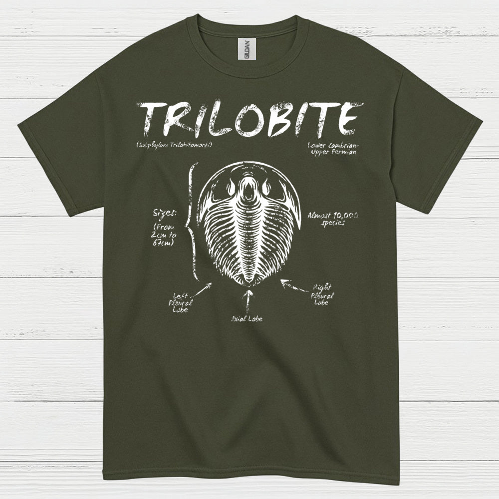 Trilobite Fossil Anatomy T Shirt