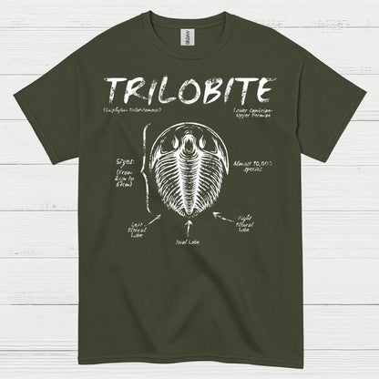Trilobite Fossil Anatomy T Shirt