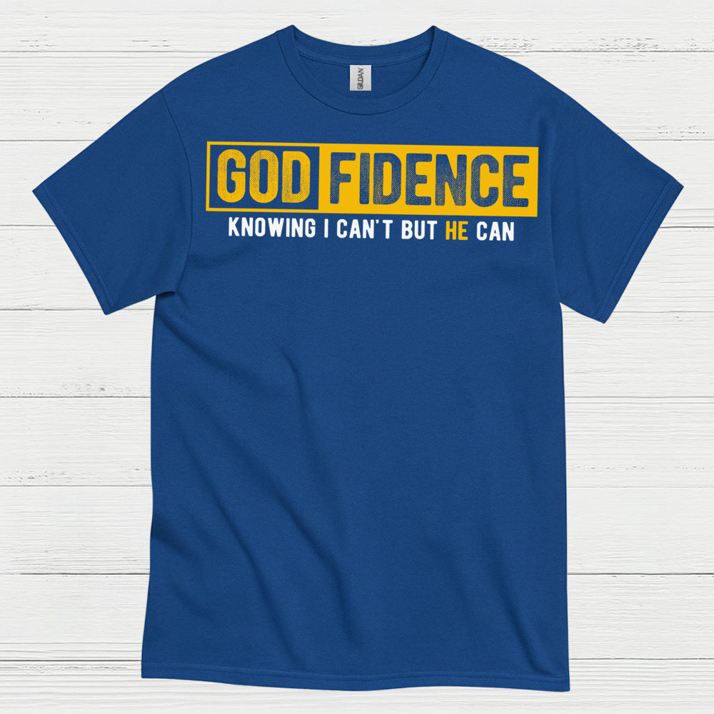 Godfidence Christian Faith Statement T Shirt