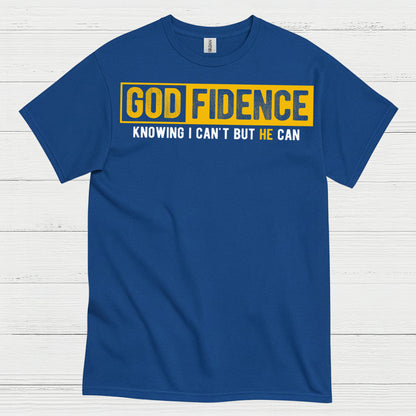 Godfidence Christian Faith Statement T Shirt
