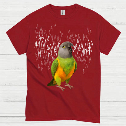 Screaming Parrot Funny T Shirt