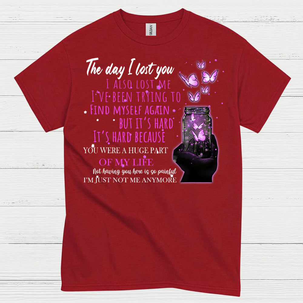 The Day I Lost You Memorial Butterfly T Shirt