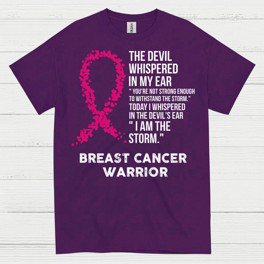 Breast Cancer Warrior Inspirational Quote T Shirt