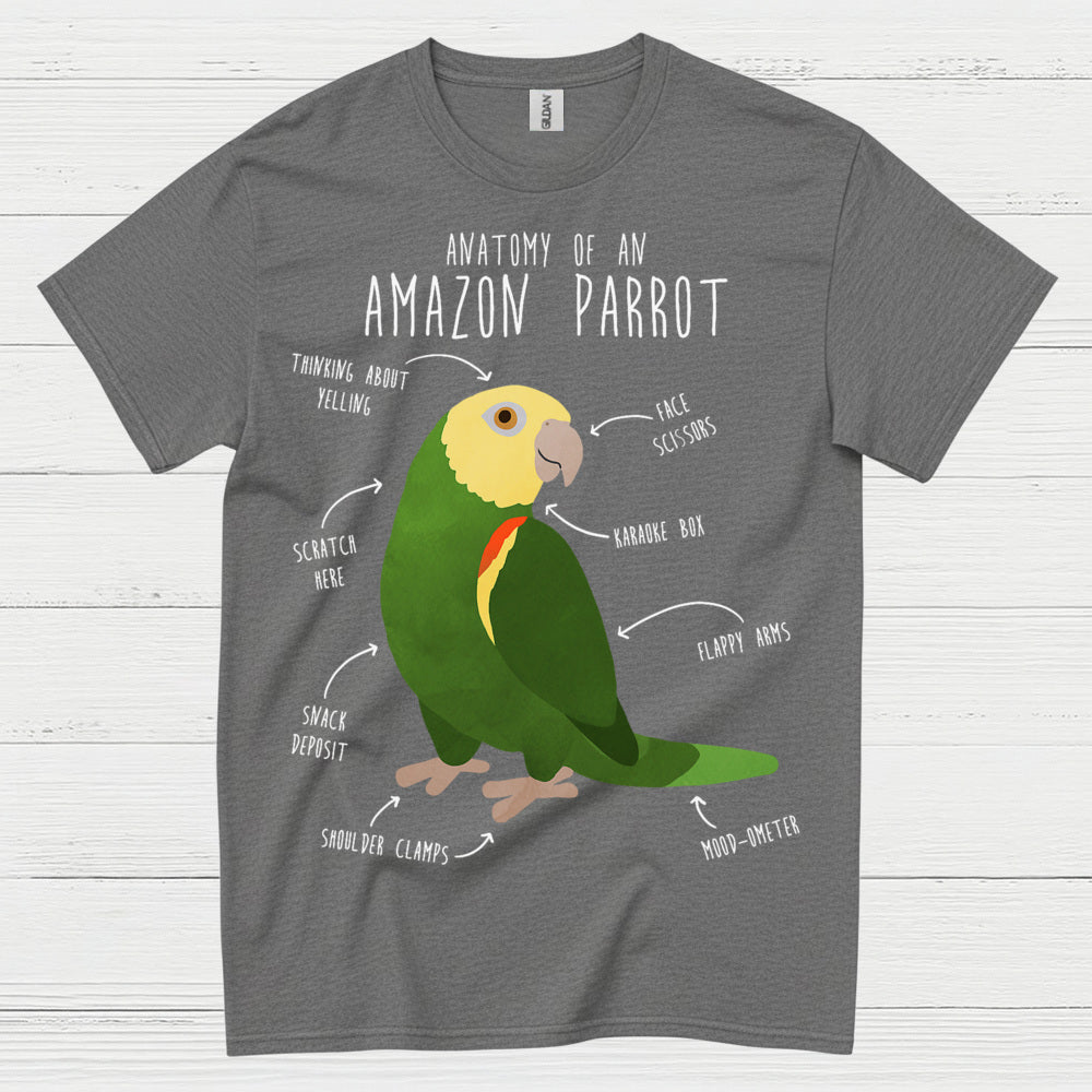 Anatomy Of An Amazon Parrot T Shirt