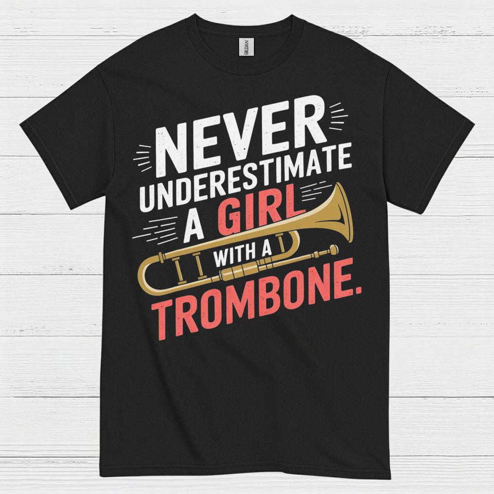 Trombone Girl Power Funny T Shirt