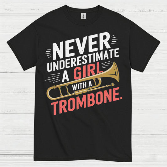 Trombone Girl Power Funny T Shirt