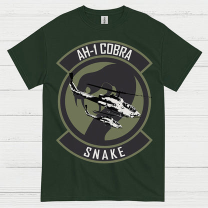 AH-1 Cobra Snake Attack Helicopter T Shirt