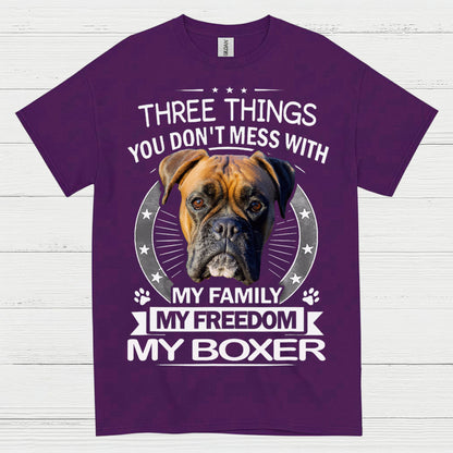 My Family My Freedom My Boxer T Shirt