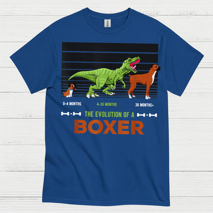 Funny Boxer Evolution Graphic T Shirt