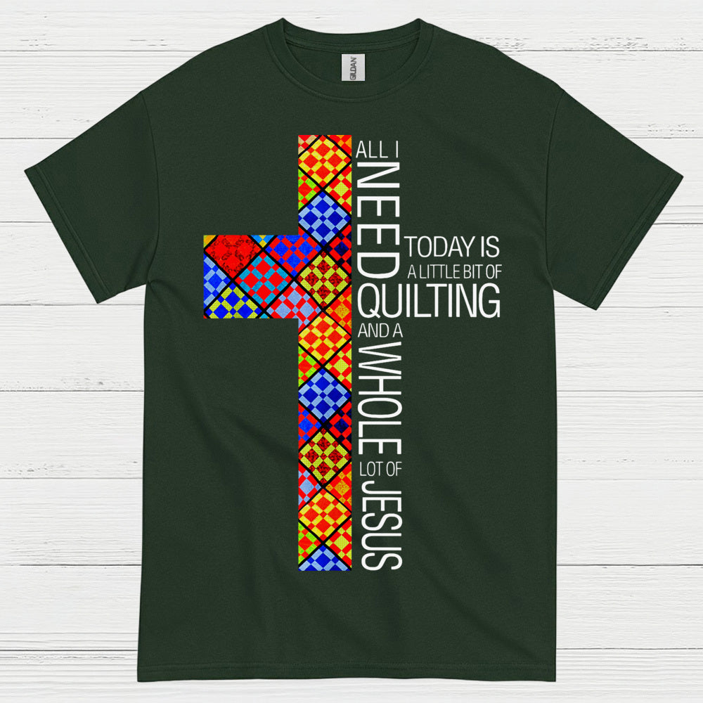 Quilting And Jesus Christian Faith T Shirt