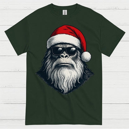 Santa Bigfoot Christmas T Shirt