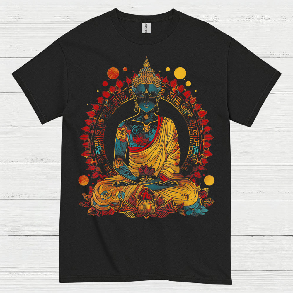 Serene Buddha Meditation Art T Shirt