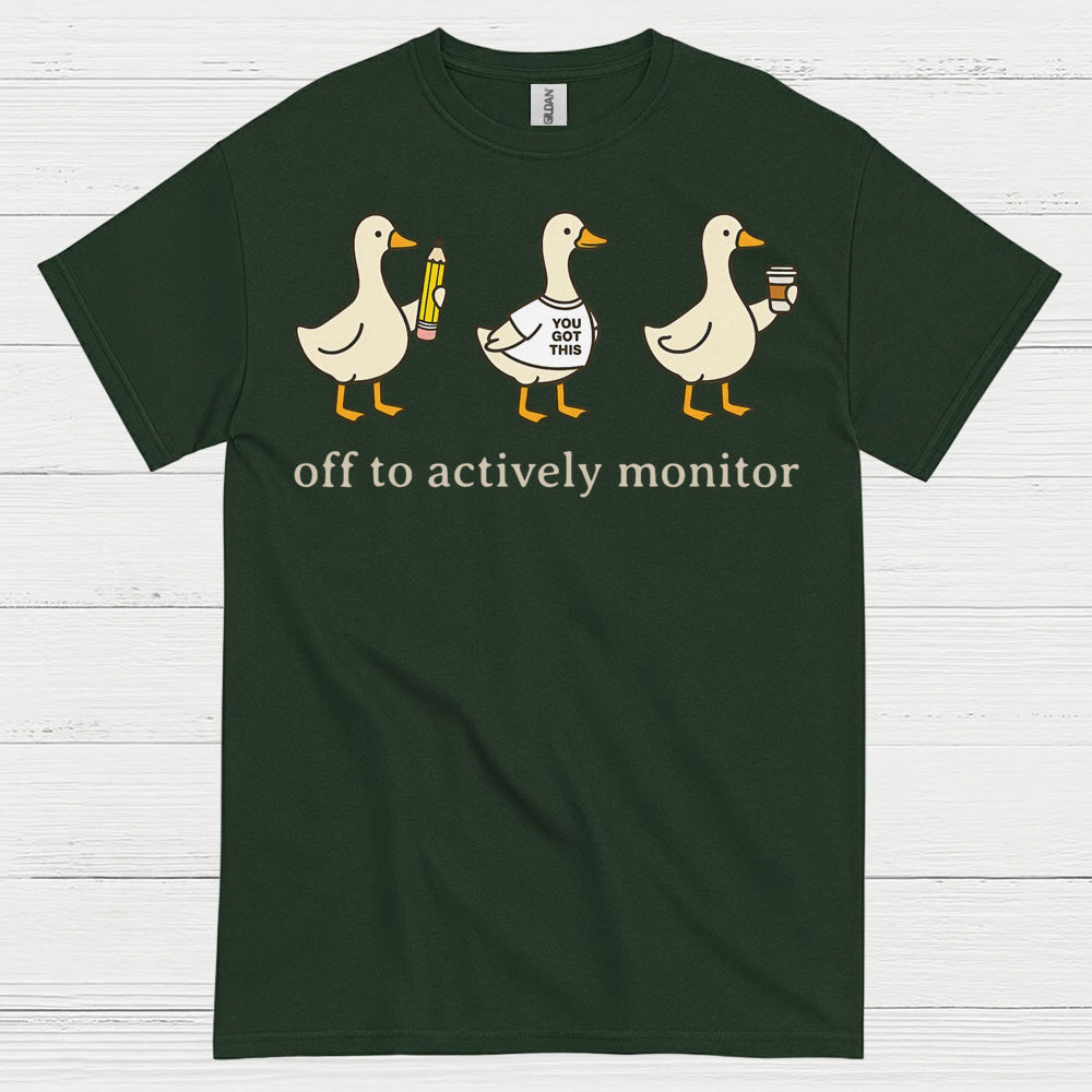 Ducks in Action Teacher T Shirt