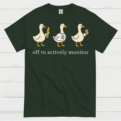 Ducks in Action Teacher T Shirt