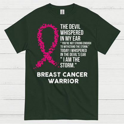 Breast Cancer Warrior Inspirational Quote T Shirt