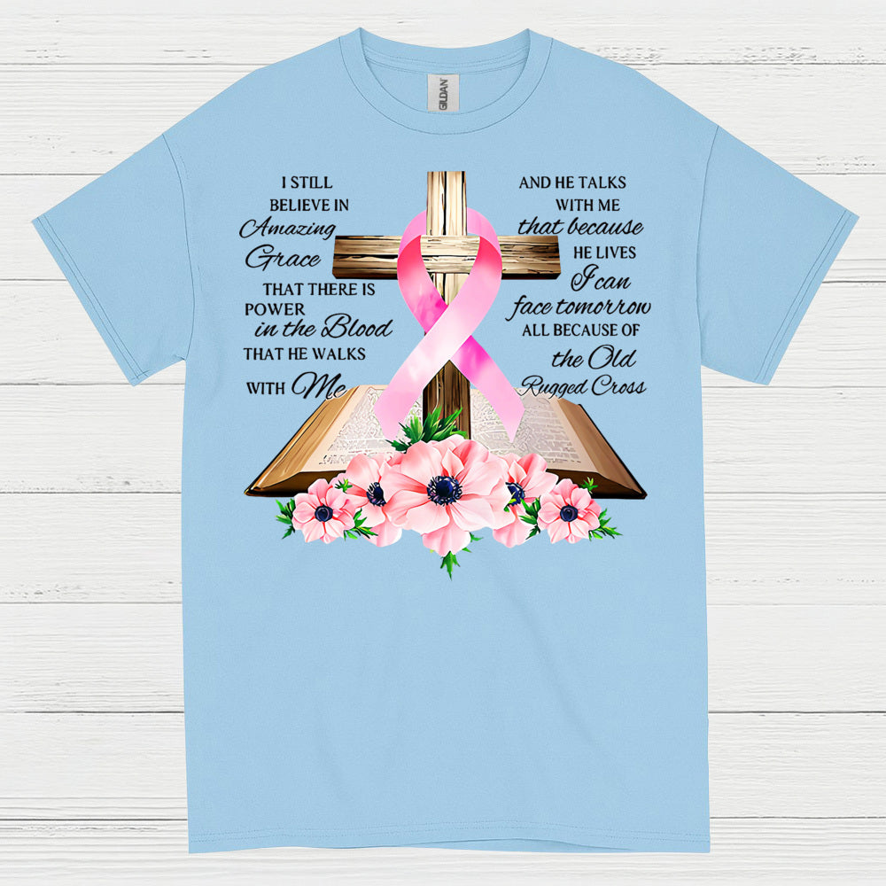 Amazing Grace Breast Cancer Faith T Shirt