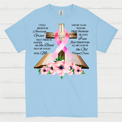 Amazing Grace Breast Cancer Faith T Shirt