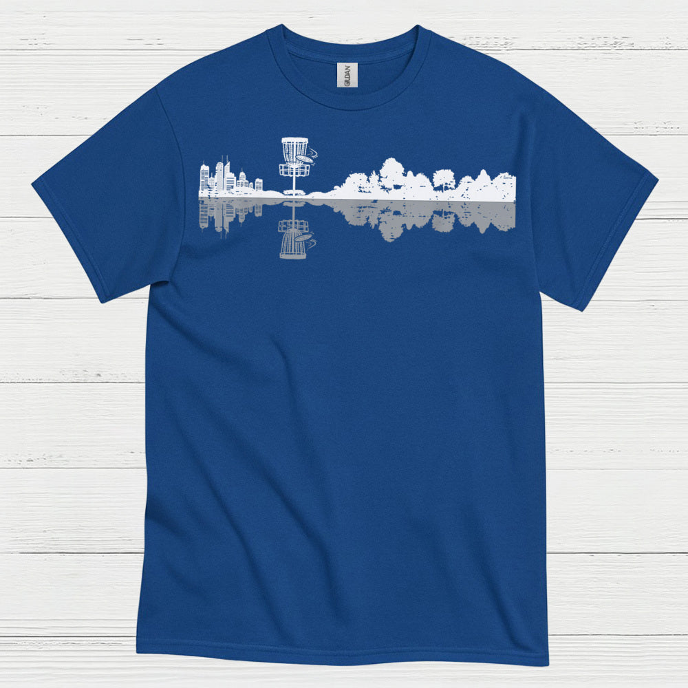 Disc Golf Skyline Reflection T Shirt