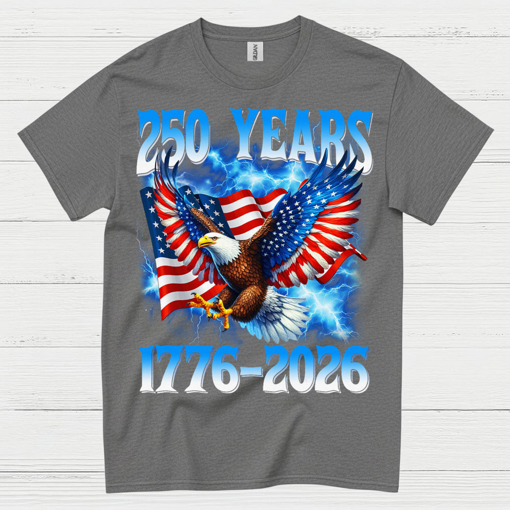 250 Years American Eagle Patriotic Independence T Shirt