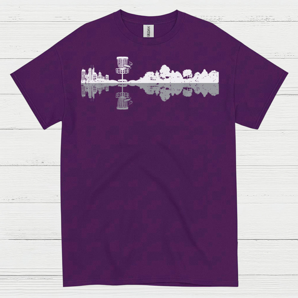 Disc Golf Skyline Reflection T Shirt