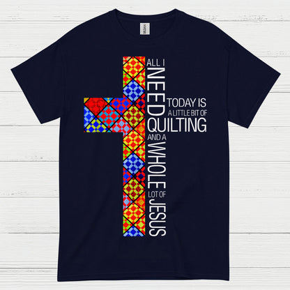Quilting And Jesus Christian Faith T Shirt