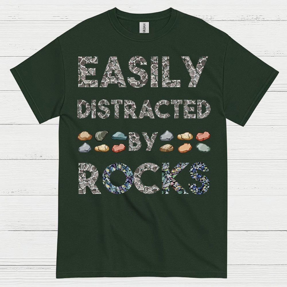 Easily Distracted By Rocks T Shirt
