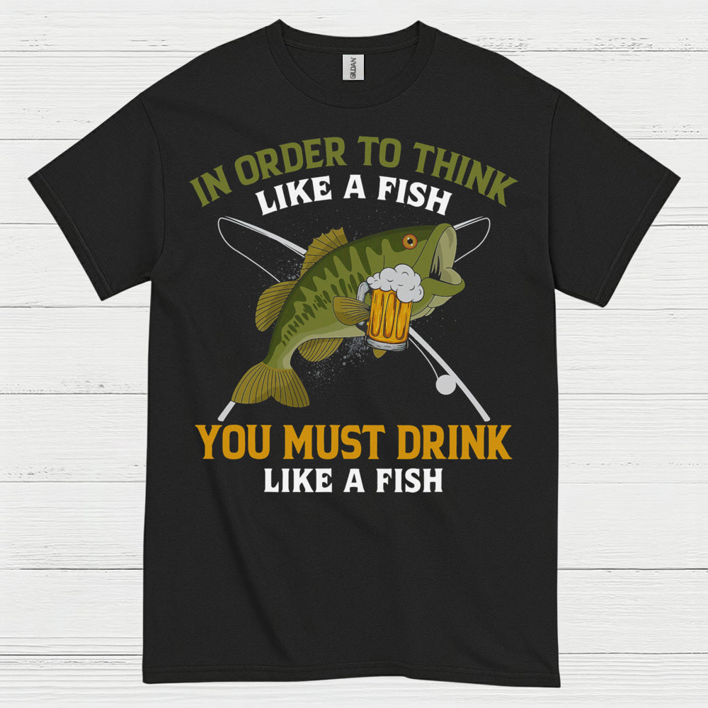 Drink Like A Fish Fishing T Shirt
