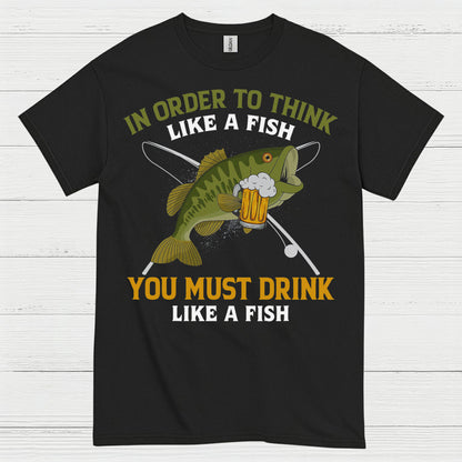 Drink Like A Fish Fishing T Shirt