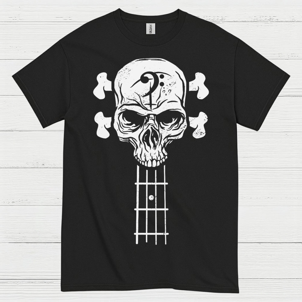 Bass Skull Guitar T Shirt