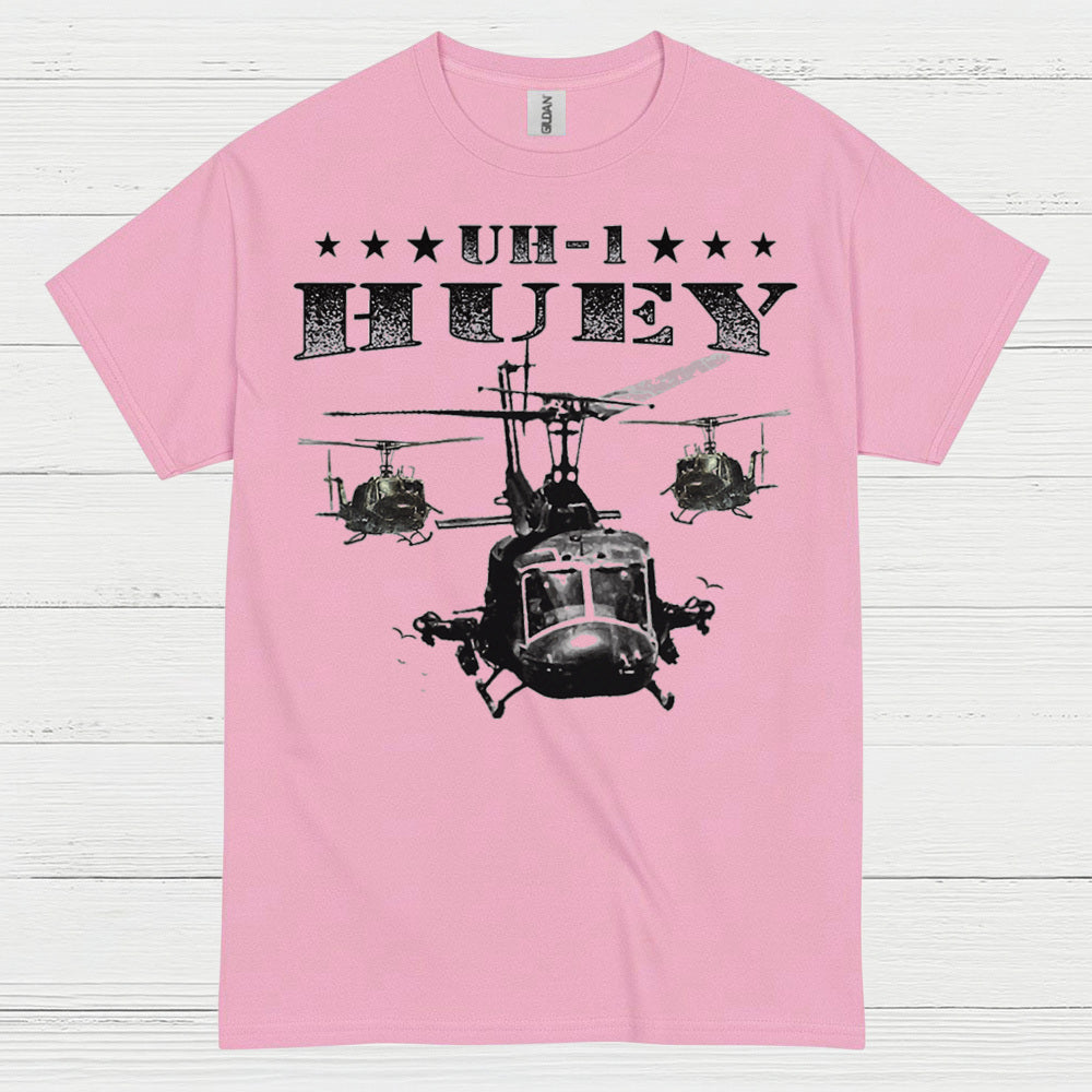 UH-1 Huey Helicopter Veteran T Shirt