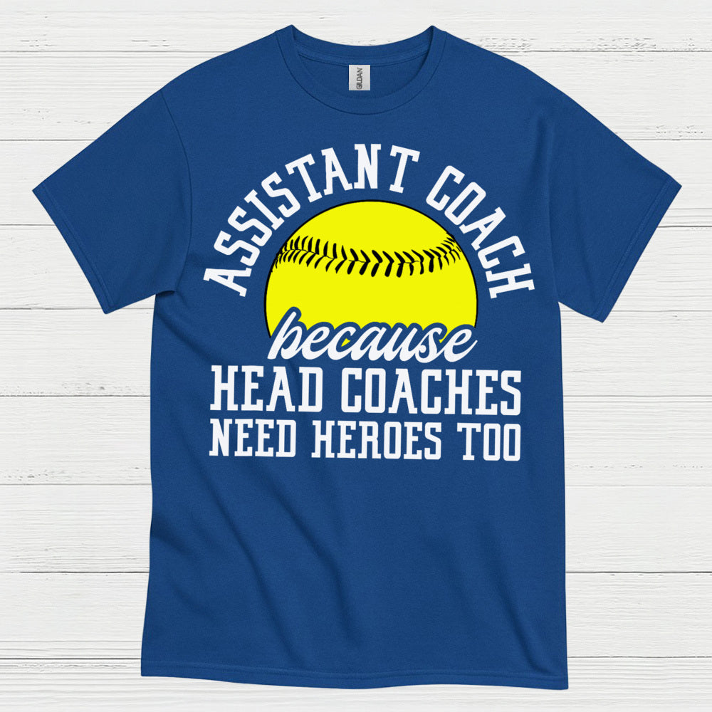 Assistant Coach Softball Hero T Shirt