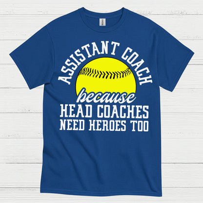 Assistant Coach Softball Hero T Shirt