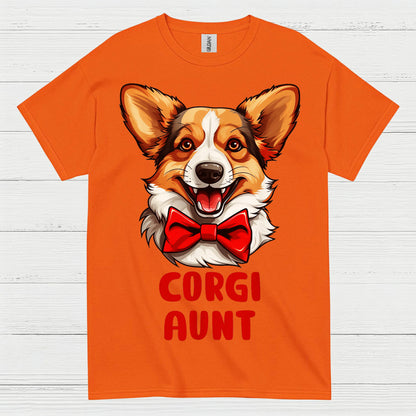 Corgi Aunt Cute Dog Lover T Shirt