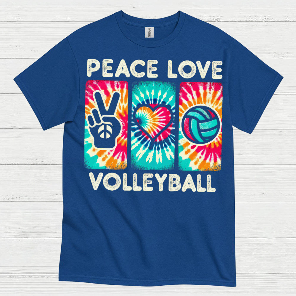 Peace Love Volleyball T Shirt